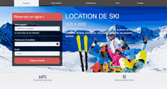 Desktop Screenshot of location-ski-isola2000.fr