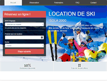 Tablet Screenshot of location-ski-isola2000.fr